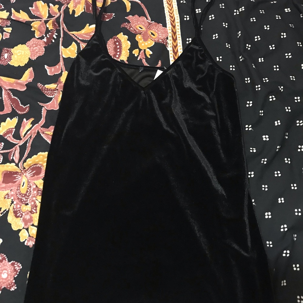 Velvet dress from Brandy Melville